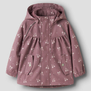 NMMALFA08 Name it softshell jope ‘Wistful Mauve HEART BOW’